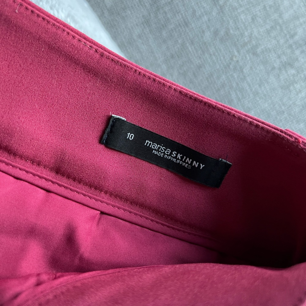 loft marissa skinny dress pants in muted dark pink